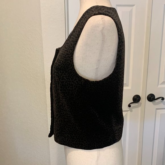 Express Animal Print Top/Vest 100% Cotton Size 9/10 Vintage - Picture 3 of 7